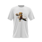 Fashion, accesorii si bijuterii - Barbati - Imbracaminte - Tricouri si bluze barbati - Tricou barbati Tigroaica Kung Fu Panda Curaj, alb, marime 2XL - Infinity.ro