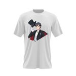 Fashion, accesorii si bijuterii - Barbati - Imbracaminte - Tricouri si bluze barbati - Tricou barbati Sailor Moon Tuxedo Zorro Dragobete, alb, marime 2XL - Infinity.ro