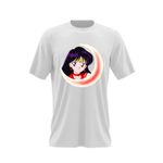 Fashion, accesorii si bijuterii - Barbati - Imbracaminte - Tricouri si bluze barbati - Tricou barbati Marte Sailor Moon Black Hair Anime, alb, marime 2XL - Infinity.ro