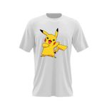 Fashion, accesorii si bijuterii - Barbati - Imbracaminte - Tricouri si bluze barbati - Tricou barbati Pokemon Go Pikachu Youtube Card, alb, marime 2XL - Infinity.ro