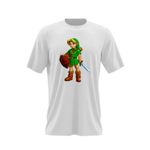 Fashion, accesorii si bijuterii - Barbati - Imbracaminte - Tricouri si bluze barbati - Tricou barbati Legend of Zelda Link Bebe Elf, alb, marime 2XL - Infinity.ro