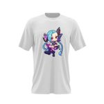 Fashion, accesorii si bijuterii - Barbati - Imbracaminte - Tricouri si bluze barbati - Tricou barbati League of Legends Jinks LoL Fan Art Girl, alb, marime 2XL - Infinity.ro