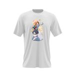 Fashion, accesorii si bijuterii - Barbati - Imbracaminte - Tricouri si bluze barbati - Tricou barbati Your Lie in April Kaori Kousei Tsubaki Sawabe, alb, marime 2XL - Infinity.ro