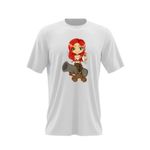 Fashion, accesorii si bijuterii - Barbati - Imbracaminte - Tricouri si bluze barbati - Tricou barbati League of Legends Akali LoL Rebel Girl, alb, marime 2XL - Infinity.ro