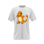Fashion, accesorii si bijuterii - Barbati - Imbracaminte - Tricouri si bluze barbati - Tricou barbati Pokemon Charizard Fire Dragon, alb, marime 2XL - Infinity.ro