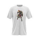 Fashion, accesorii si bijuterii - Barbati - Imbracaminte - Tricouri si bluze barbati - Tricou barbati Lineage 2 Revolution Fan Art Weapon Game, alb, marime 2XL - Infinity.ro