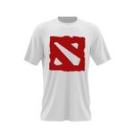Fashion, accesorii si bijuterii - Barbati - Imbracaminte - Tricouri si bluze barbati - Tricou barbati Dota 2 Logo Video Game eSports Dota2 Symbol, alb, marime 2XL - Infinity.ro