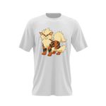Fashion, accesorii si bijuterii - Barbati - Imbracaminte - Tricouri si bluze barbati - Tricou barbati Pokemon Arcanine Cat Tigru, alb, marime 2XL - Infinity.ro