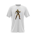Fashion, accesorii si bijuterii - Barbati - Imbracaminte - Tricouri si bluze barbati - Tricou barbati Mortal Kombat Cyrax SuperHero Armagedon Gold, alb, marime 2XL - Infinity.ro