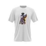 Fashion, accesorii si bijuterii - Barbati - Imbracaminte - Tricouri si bluze barbati - Tricou barbati Quake Master Halo Anniversary Middle Finger Injury Bad Boy, alb, marime 2XL - Infinity.ro