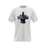Fashion, accesorii si bijuterii - Barbati - Imbracaminte - Tricouri si bluze barbati - Tricou barbati Mortal Kombat The Best Player Game From World, alb, marime 2XL - Infinity.ro