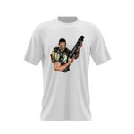Fashion, accesorii si bijuterii - Barbati - Imbracaminte - Tricouri si bluze barbati - Tricou barbati Quake Doom Pistol Air Quakerism Battle Insta, alb, marime 2XL - Infinity.ro