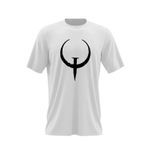 Fashion, accesorii si bijuterii - Barbati - Imbracaminte - Tricouri si bluze barbati - Tricou barbati Quake Champions Arena Logo Emblem, alb, marime 2XL - Infinity.ro