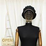 Fashion, accesorii si bijuterii - Femei - Accesorii femei - Caciuli si palarii femei - Bereta de dama, Buticcochet, one size, lana, model punctat, Negru - BSC417 - Infinity.ro