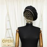 Fashion, accesorii si bijuterii - Femei - Accesorii femei - Caciuli si palarii femei - Bereta de dama, Buticcochet, one size, lana, model punctat, Negru - BSC417 - Infinity.ro