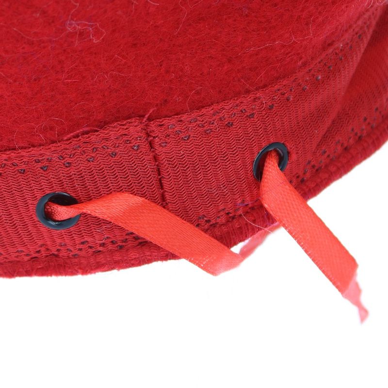 Fashion, accesorii si bijuterii - Femei - Accesorii femei - Caciuli si palarii femei - Bereta de dama, din lana, ButicCochet, one size, model cu strasuri si perle, Rosu - BSC545 - Infinity.ro