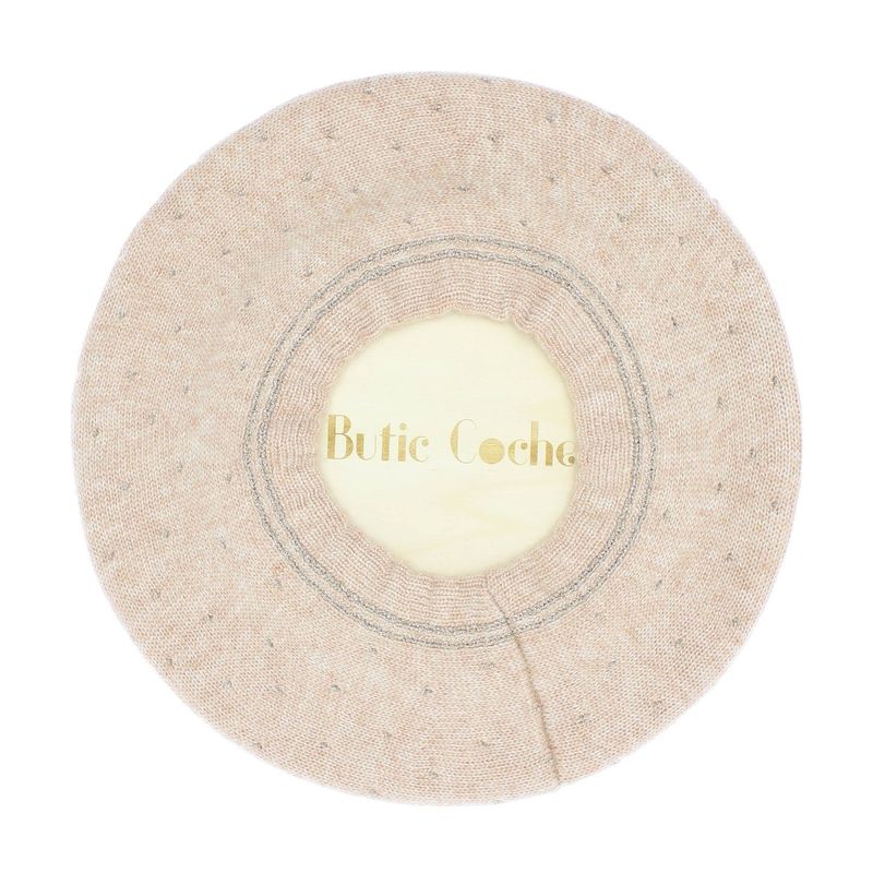 Fashion, accesorii si bijuterii - Femei - Accesorii femei - Caciuli si palarii femei - Bereta de dama, Buticcochet, one size, lana, model punctat, Bej - BSC420 - Infinity.ro
