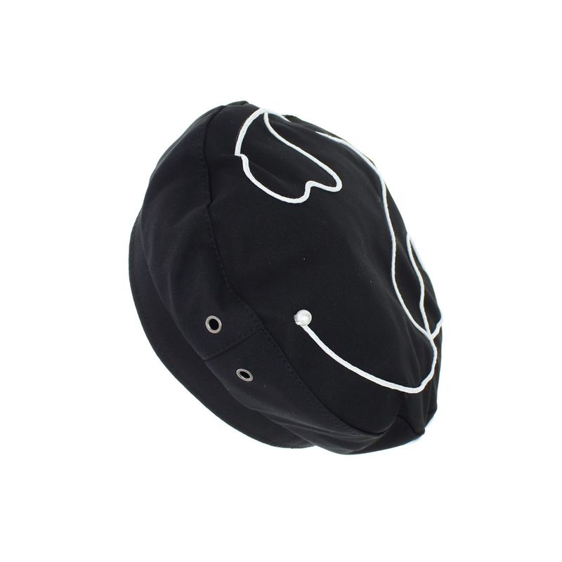 Fashion, accesorii si bijuterii - Femei - Accesorii femei - Caciuli si palarii femei - Bereta de dama, din material sintetic, ButicCochet, One size, model stilizat, Negru- BSC554 - Infinity.ro