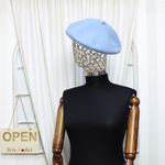 Fashion, accesorii si bijuterii - Femei - Accesorii femei - Caciuli si palarii femei - Bereta de dama, din lana, ButicCochet, one size, model cu strasuri decorative, Albastru deschis - BSC541 - Infinity.ro