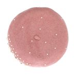Fashion, accesorii si bijuterii - Femei - Accesorii femei - Caciuli si palarii femei - Bereta de dama, din lana, ButicCochet, one size, model cu strasuri si perle, Roz - BSC544 - Infinity.ro