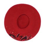 Fashion, accesorii si bijuterii - Femei - Accesorii femei - Caciuli si palarii femei - Bereta de dama, Buticcochet, one size, model cu floare si strasuri, Visiniu - BSC415 - Infinity.ro