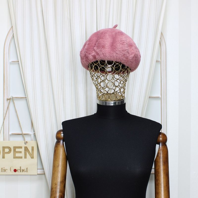 Fashion, accesorii si bijuterii - Femei - Accesorii femei - Caciuli si palarii femei - Bereta de dama, Buticcochet, 50% acril 50% naylon, one size, Roz - BSC402 - Infinity.ro
