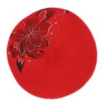 Fashion, accesorii si bijuterii - Femei - Accesorii femei - Caciuli si palarii femei - Bereta de dama, Buticcochet, one size, model cu floare si strasuri, Rosu - BSC409 - Infinity.ro