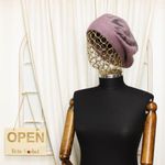 Fashion, accesorii si bijuterii - Femei - Accesorii femei - Caciuli si palarii femei - Bereta de dama, Buticcochet, one size, model cu floare si strasuri, Mov - BSC412 - Infinity.ro