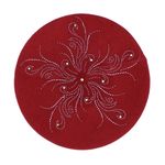 Fashion, accesorii si bijuterii - Femei - Accesorii femei - Caciuli si palarii femei - Bereta de dama, Buticcochet, one size, Viscoza, model cu strasuri, Bordo - BSC451 - Infinity.ro
