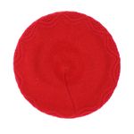 Fashion, accesorii si bijuterii - Femei - Accesorii femei - Caciuli si palarii femei - Bereta de dama, Buticcochet, one size, cu detaliu metalic argintiu, Rosu - BSC465 - Infinity.ro