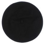 Fashion, accesorii si bijuterii - Femei - Accesorii femei - Caciuli si palarii femei - Bereta de dama, 90% lana 10% acrylic, Negru cu snur reglabil - BSC317 - Infinity.ro