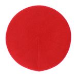 Fashion, accesorii si bijuterii - Femei - Accesorii femei - Caciuli si palarii femei - Bereta de dama, Buticcochet, one size, lana, model cu flori si bilute, Rosu - BSC436 - Infinity.ro