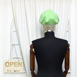 Fashion, accesorii si bijuterii - Femei - Accesorii femei - Caciuli si palarii femei - Bereta de dama, din lana, ButicCochet, one size, cu nasturi decorativi, Verde - BSC566 - Infinity.ro