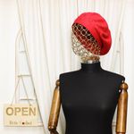 Fashion, accesorii si bijuterii - Femei - Accesorii femei - Caciuli si palarii femei - Bereta de dama, Buticcochet, one size, Viscoza, model cu strasuri, Rosu - BSC444 - Infinity.ro