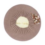 Fashion, accesorii si bijuterii - Femei - Accesorii femei - Caciuli si palarii femei - Bereta de dama, Buticcochet, one size, lana, model cu paiete, Bej - BSC431 - Infinity.ro