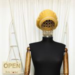 Fashion, accesorii si bijuterii - Femei - Accesorii femei - Caciuli si palarii femei - Bereta de dama, Buticcochet, one size, lana, model punctat, Galben mustar - BSC419 - Infinity.ro