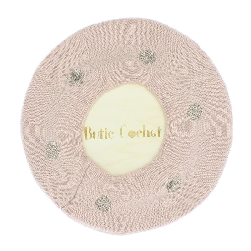 Fashion, accesorii si bijuterii - Femei - Accesorii femei - Caciuli si palarii femei - Bereta de dama, Buticcochet, one size, lana, model cu fir metalic, Roz - BSC427 - Infinity.ro