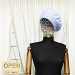 Fashion, accesorii si bijuterii - Femei - Accesorii femei - Caciuli si palarii femei - Bereta de dama, Buticcochet, one size, lana, model punctat, Bleu - BSC421 - Infinity.ro