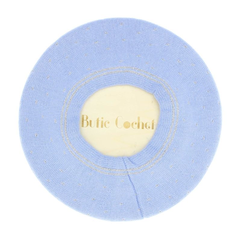 Fashion, accesorii si bijuterii - Femei - Accesorii femei - Caciuli si palarii femei - Bereta de dama, Buticcochet, one size, lana, model punctat, Bleu - BSC421 - Infinity.ro