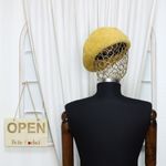 Fashion, accesorii si bijuterii - Femei - Accesorii femei - Caciuli si palarii femei - Bereta de dama, Buticcochet, 50% acril 50% naylon, one size, Galben mustar - BSC403 - Infinity.ro