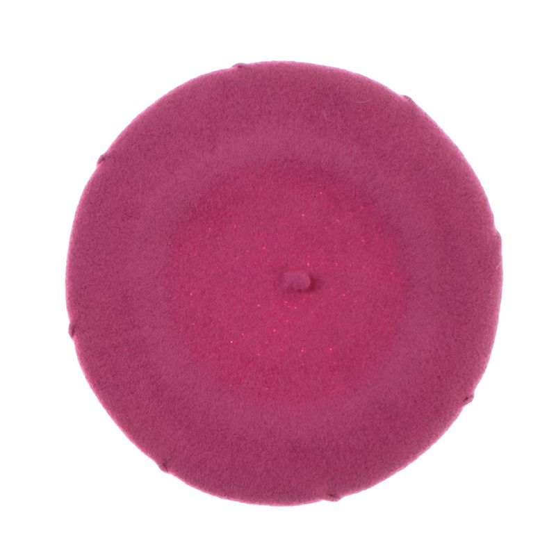 Fashion, accesorii si bijuterii - Femei - Accesorii femei - Caciuli si palarii femei - Bereta de dama, din lana, Evita, one size, model in relief, Ciclam - BSC855 - Infinity.ro
