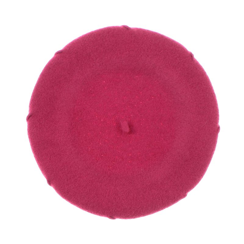 Fashion, accesorii si bijuterii - Femei - Accesorii femei - Caciuli si palarii femei - Bereta de dama, din lana, Evita, one size, model in relief, Fucsia - BSC854 - Infinity.ro