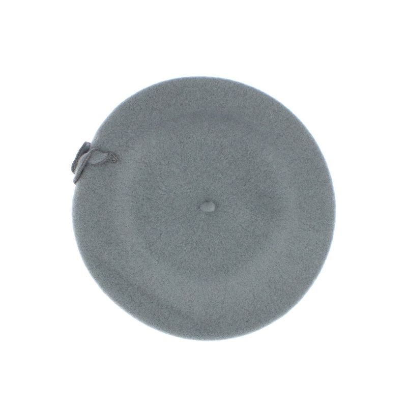 Fashion, accesorii si bijuterii - Femei - Accesorii femei - Caciuli si palarii femei - Bereta de dama, din lana, Evita, one size, model floral, Gri - BSC713 - Infinity.ro