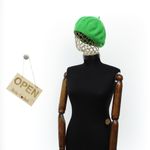 Fashion, accesorii si bijuterii - Femei - Accesorii femei - Caciuli si palarii femei - Bereta de dama, Buticcochet, lana, one size, Verde aprins - BSC704 - Infinity.ro