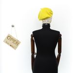 Fashion, accesorii si bijuterii - Femei - Accesorii femei - Caciuli si palarii femei - Bereta de dama, Buticcochet, lana, one size, Galben - BSC702 - Infinity.ro