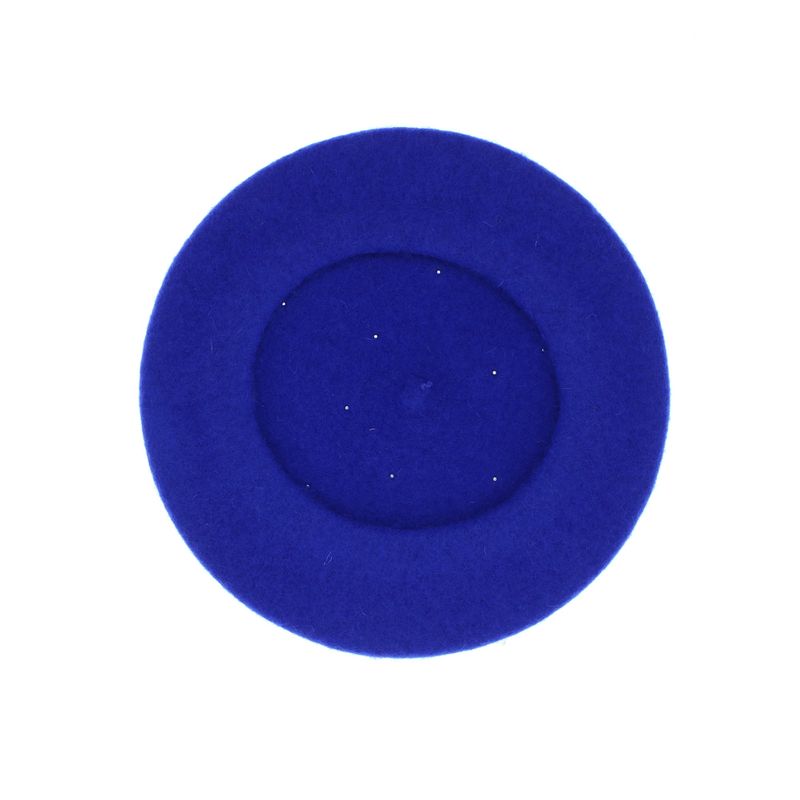 Fashion, accesorii si bijuterii - Femei - Accesorii femei - Caciuli si palarii femei - Bereta de dama, din lana, ButicCochet, one size, cu strasuri, Albastru electric - BSC671 - Infinity.ro