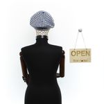 Fashion, accesorii si bijuterii - Femei - Accesorii femei - Caciuli si palarii femei - Bereta de dama, din lana, ButicCochet, one size, model stilizat, Albastru - BSC697 - Infinity.ro