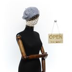 Fashion, accesorii si bijuterii - Femei - Accesorii femei - Caciuli si palarii femei - Bereta de dama, din lana, ButicCochet, one size, model stilizat, Albastru - BSC697 - Infinity.ro