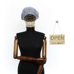 Fashion, accesorii si bijuterii - Femei - Accesorii femei - Caciuli si palarii femei - Bereta de dama, din lana, ButicCochet, one size, model stilizat, Albastru - BSC697 - Infinity.ro