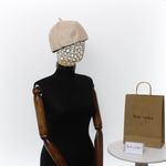 Fashion, accesorii si bijuterii - Femei - Accesorii femei - Caciuli si palarii femei - Bereta de dama, din mateial sintetic, ButicCochet, one size, Bej - BSC647 - Infinity.ro